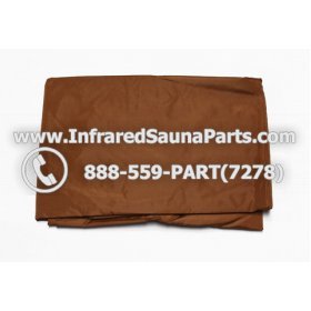 RAIN COVERS - RAIN COVER FOR 1 PERSON INFRARED SAUNA IN BROWN FINISH 1