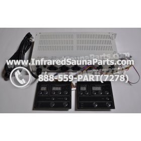 COMPLETE CONTROL POWER BOX WITH CONTROL PANEL - COMPLETE CONTROL POWER BOX CAL SAUNA  INFRARED SAUNA STYLE 4 WITH TWO CONTROL PANELS 2