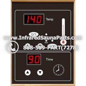 CIRCUIT BOARDS WITH  FACE PLATES - CIRCUIT BOARD WITH FACE PLATE PRECISION THERAPY   INFRARED SAUNA 12092007 AUTO ON  OFF SWITCH 1