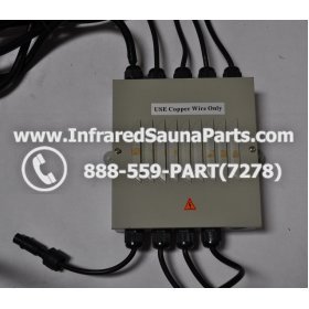COMPLETE CONTROL POWER BOX 110V / 120V - COMPLETE CONTROL POWER BOX 110V / 120V FED INTERNATIONAL INFRARED SAUNA WITH 8 HEATER PLUGS v2 1