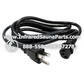 POWER CORD - POWER CORD 3ft 14 AWG UNIVERSAL  - IEC320 C13 TO NEMA 5-15P SJT 15A PLUG STYLE 5 1