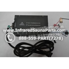 COMPLETE CONTROL POWER BOX 220V / 240V - COMPLETE CONTROL POWER BOX 220V / 240V WITH 7 CIRCUIT BOARD PINS  6 FEMALE PLUGS SAUNAGEN INFRARED SAUNA 8