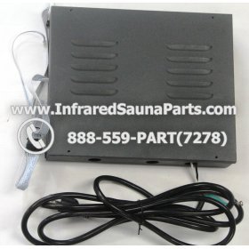 COMPLETE CONTROL POWER BOX WITH CONTROL PANEL - COMPLETE CONTROL POWER BOX ENLIGHTEN INFRARED SAUNA WITH DIGITAL HEAT LEVEL CONTROL WITH ONE CONTROL PANEL 110V / 120V STYLE 1 2