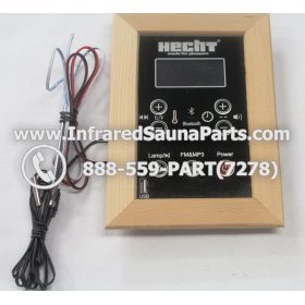 CIRCUIT BOARDS WITH  FACE PLATES - CIRCUIT BOARD WITH FACEPLATE FOR HECHT INFRARED SAUNA WITH USB MP3 FM  PLAYER  STYLE 1 MAIN 2