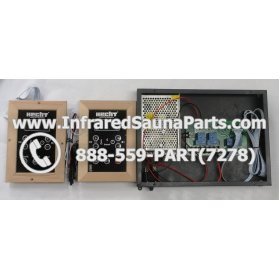 COMPLETE CONTROL POWER BOX WITH CONTROL PANEL - COMPLETE CONTROL POWER BOX HECHT INFRARED SAUNA WITH USB MP3 FM PLAYER TWO CONTROL PANEL 110V / 120V 5