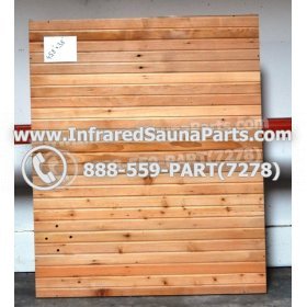 WOOD SAUNA WALLS - HEMLOCK WOOD SAUNA PANEL ( 45.8" x 38" ) 1