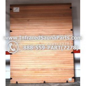 WOOD SAUNA WALLS - HEMLOCK WOOD SAUNA PANEL ( 71.2" x 56.6" ) L 1