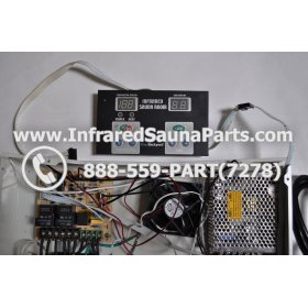 COMPLETE CONTROL POWER BOX WITH CONTROL PANEL - COMPLETE CONTROL POWER BOX KEYSBACKYARD INFRARED SAUNA STYLE 1 WITH ONE CONTROL PANEL 17