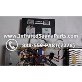 COMPLETE CONTROL POWER BOX WITH CONTROL PANEL - COMPLETE CONTROL POWER BOX KEYSBACKYARD INFRARED SAUNA STYLE 2 WITH ONE CONTROL PANEL 12