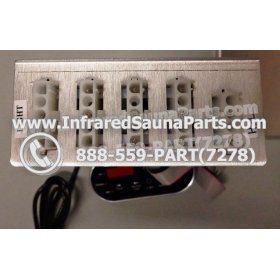 COMPLETE CONTROL POWER BOX WITH CONTROL PANEL - COMPLETE CONTROL POWER BOX EZE INFRARED SAUNA WITH BLACK CONTROL PANEL 6