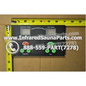 FACE PLATES - FACEPLATE FOR CIRCUIT BOARD KEYSBACKYARD INFRARED SAUNA NYSN2DB V3.2F 2