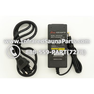 ADAPTERS / TRANSFORMERS - ADAPTERS TRANSFORMERS 110V /120V STEADY POWER SAD-601205 IN 100-24VAC OUT 12VDC 1